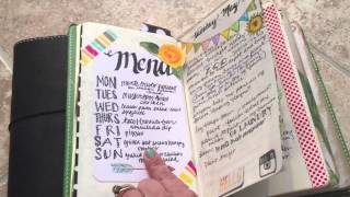 Travelers Notebook life planning using monthly plan books [upl. by Tamqrah]