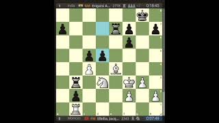 Jacques Elbilia 🇲🇦vs Arjun Erigaisi 🇮🇳 Round 1 2024 Chess Olympiad WorldChessOlympiad2024 shorts [upl. by Tove]