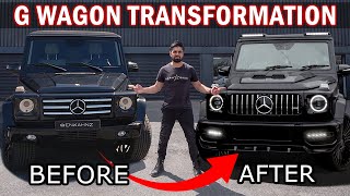 I TRANSFORMED AN OLD MERCEDES GWAGON INTO A NEW 2021 G63 [upl. by Hcirdeirf]