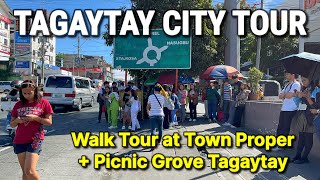 🇵🇭 TAGAYTAY CITY TOUR Philippines 2024  Town Proper Walking Tour  Picnic Grove Tagaytay [upl. by Alegnat202]