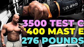 Back Day on 3500 Test C 1400 Mast E and 18iu HGH [upl. by Izaak]