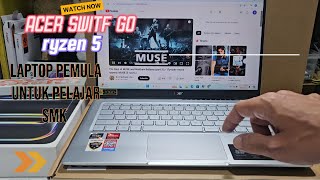 rekomendasi laptop untuk sekolah kejuruan komputer Acer Swift Go Ultrathin Laptop ryzen 5 7530 16gb [upl. by Natsyrk]