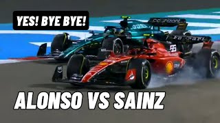 Alonso overtakes Sainz Bye Bye  F1nal Lap [upl. by Itsym]