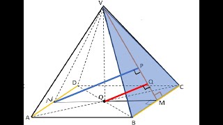 Calculul distantelor intro piramida patrulatera regulata [upl. by Pietra]