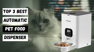 Top 3 Best Automatic Pet Food Dispenser  Feeder For Cats and Dogs [upl. by Clein]