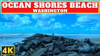 OCEAN SHORES BEACH Washington in 4K 🇺🇸 [upl. by Nickolai632]