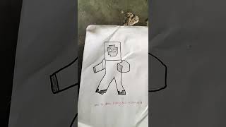 how to draw entity 303 Minecraft and anime boy like and subscribe please 🙏😭 [upl. by Mareld]