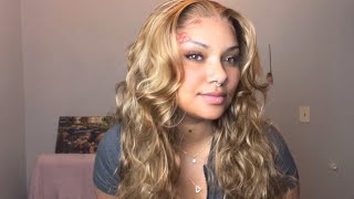 Honest Review  UNice ByeBye Knots 7x5 Honey Blonde Body Wave Wig [upl. by Valerlan]