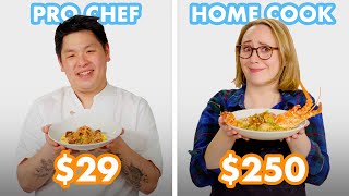 250 vs 29 Lobster Pro Chef amp Home Cook Swap Ingredients  Epicurious [upl. by Eeryn13]