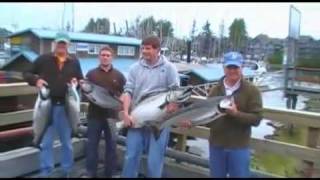 Salmon Fishing Video for the west coast of Vancouver Island [upl. by Zelle848]