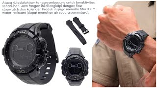 TAMPIL KEREN DENGAN JAM TANGAN EIGER ATACA 41 WATCHES BLACK  910005087  MENGATUR WAKTU JAM [upl. by Crescantia]