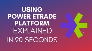 How To Use Power Etrade Platform 2024 [upl. by Fraser334]