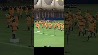 The color guard did a spinning high kick [upl. by Aerdnuahs]