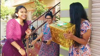 Sathakshi birthday ki gift em echano thelusa🎁🤫 [upl. by Stepha906]