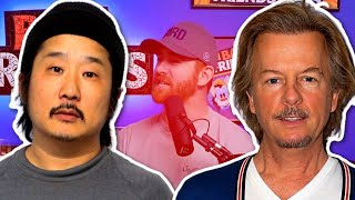 David Spade and Andrew Santino Go Off On Bobby Lee For Being Late To His Own Podcast [upl. by Adlesirhc]