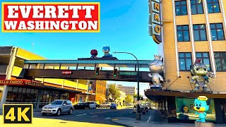 EVERETT Washington  Beautiful 4K Walking Tour 🇺🇸 [upl. by Lopez]