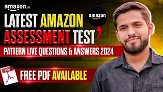 Amazon Assessment Test 2024 Latest Questions amp Answers  Free PDF Download [upl. by Yarazed]