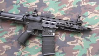 ASG Armalite M15 URX  SBR AEG amp chrono [upl. by Wallford]