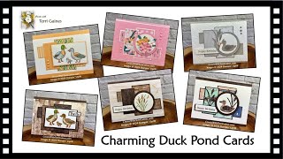 Charming Duck Pond Bundle Cards using Card Sketch 079 for Inspiration  FREE PDF Download [upl. by Nohcim]