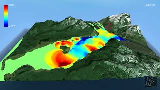 The Biggest Wave of All Time  Simulation of the 1958 Lituya Bay MegaTsunami [upl. by Crissie69]