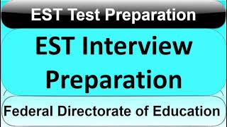 FDE EST Interview Preparation Guidelines for All Subjects [upl. by Ahsets]