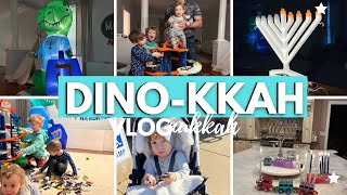 DINOSAURS amp GIANT HANUKKAH PRESENTS VlogNUKKAH [upl. by Ddal429]