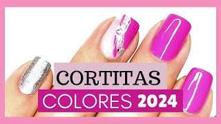 Uñas Cortas 2024 Tendencia colores de modaPinta tus uñas fácil y bonitoShort Nails [upl. by Ewart898]