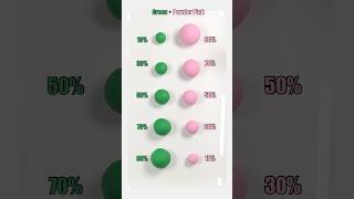 Green vs Powder Pink very satisfying Color Mixing colormixing art [upl. by Diad]