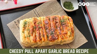 Pull Apart Cheesy Garlic Bread Recipe  Soft amp Fluffy  Flavor full 😋 Breakfast Bread Recipe [upl. by Simons]