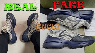 REAL OR FAKE GUCCI Rhyton Sneaker Unboxing Review [upl. by Ellegna899]