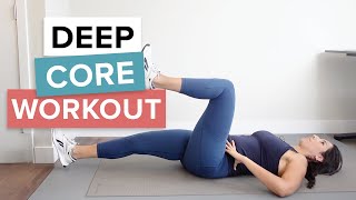 10MINUTE DEEP CORE ACTIVATION Workout For Lower Back Pain Transverse Abdominis amp Pelvic Floor [upl. by Consolata306]