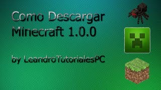 Como Descargar Minecraft 100 Pc [upl. by Gora399]