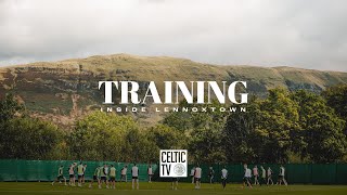 Celtic Training Inside Lennoxtown  The Bhoys prepare for Saturdays clash against Hearts 13924 [upl. by Ennaerb411]