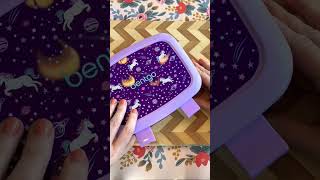 Bentgo UNICORNS Lunch Box Unboxing 💜 lunch asmr [upl. by Enitsirk707]