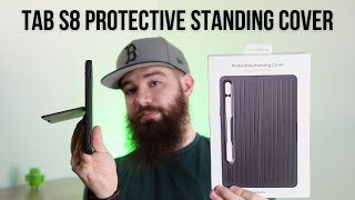 Samsung Galaxy Tab S8 Protective Standing Case Review [upl. by Naara909]