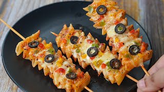 NEW SNACKS RECIPE  QUICK SNACKS RECIPE  INSTANT SNACKS RECIPE  CHEESY PASTA STICKS [upl. by Assen]