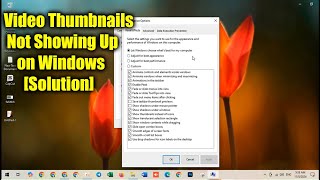 How to Video Thumbnails Not Showing Up on Windows Solution [upl. by Mosnar207]