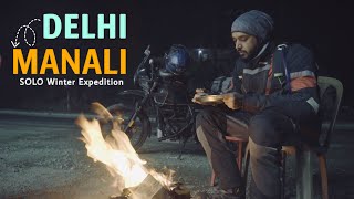 Delhi to Manali on Bike Solo  Winter Ride 2024 [upl. by Elamor445]