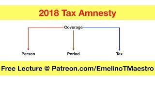 2018 Tax Amnesty Coverage Period [upl. by Ahsilra]