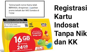 Cara Registrasi Kartu Indosat Tanpa Nik dan KK [upl. by Hayikaz]