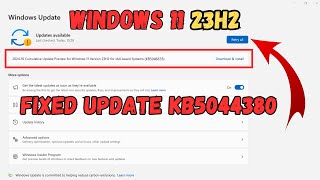 Windows 11 Cumulative Update 23H2 for x64based Systems KB5046633  Install error [upl. by Barina253]