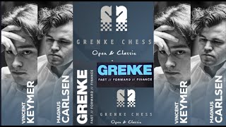 GRENKE Chess Classic and Open 2024 Round 9 Magnus Carlsen Vs Vincent Keymer [upl. by Atteniuq]