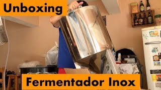 Fermentador Inox 50L pressurizável  Unboxing [upl. by Bushweller]