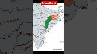 Chhattisgarh state touches the border of how many states shorts [upl. by Coppinger]