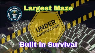 The Largest Maze Being Built in Minecraft [upl. by Wildon]