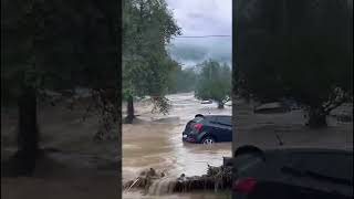 Flooding in Gojevići Fojnica Bosnia and Herzegovina 04102024 [upl. by Adrianne]