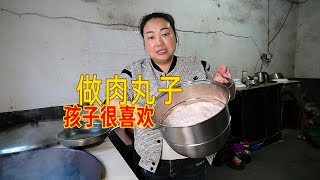 媳婦花100元，加工肉丸子，看看成品怎樣 [upl. by Rosana]