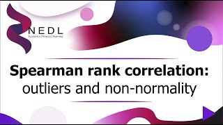 Spearman rank correlation explained correlation with outliers and nonnormality Excel [upl. by Ilrahs471]