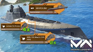 KRI IFCX 260 NEW BATTLEPASS FROM INDONESIA 🇮🇩 REVIEW amp TEST DAMAGE  MODERN WARSHIPS [upl. by Ynohtnaluap]