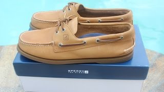 Sperry AO Sahara 2Eye Boat Shoe Review [upl. by Ellierim]